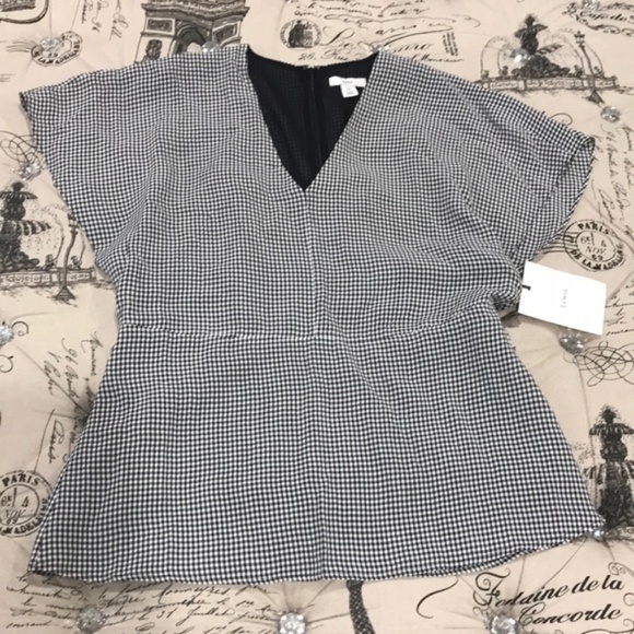 Lewit Black White Gingham Blouse - Picture 2 of 7